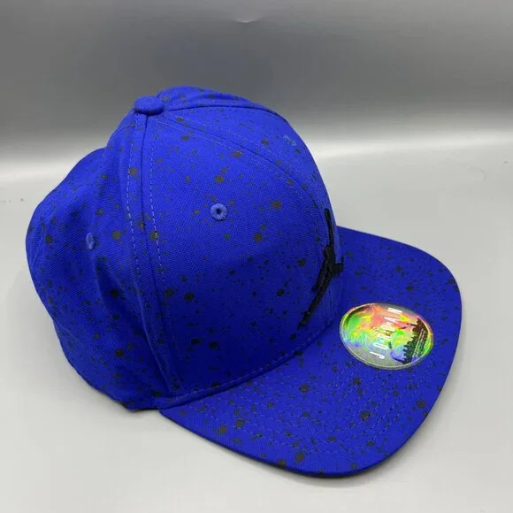 Air Jordan Hat Men Blue Black Speckled‎ Print Jumpman Snap Back Cap